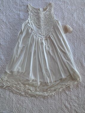 Altar’d State White Lace-Trim Dress